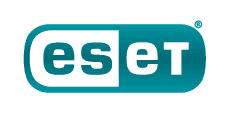 ESET logo - Lozenge - Colour - Mid Grey tag - CMYK